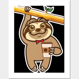 Sloth Coffee Posters and Art